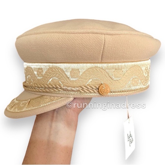 NWT Lack of Color Riviera Cap In Cream & Gold Size Medium 57 cm main image 11